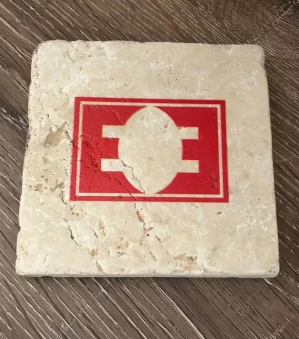 Doğal Taş Traverten Bardak Altlığı